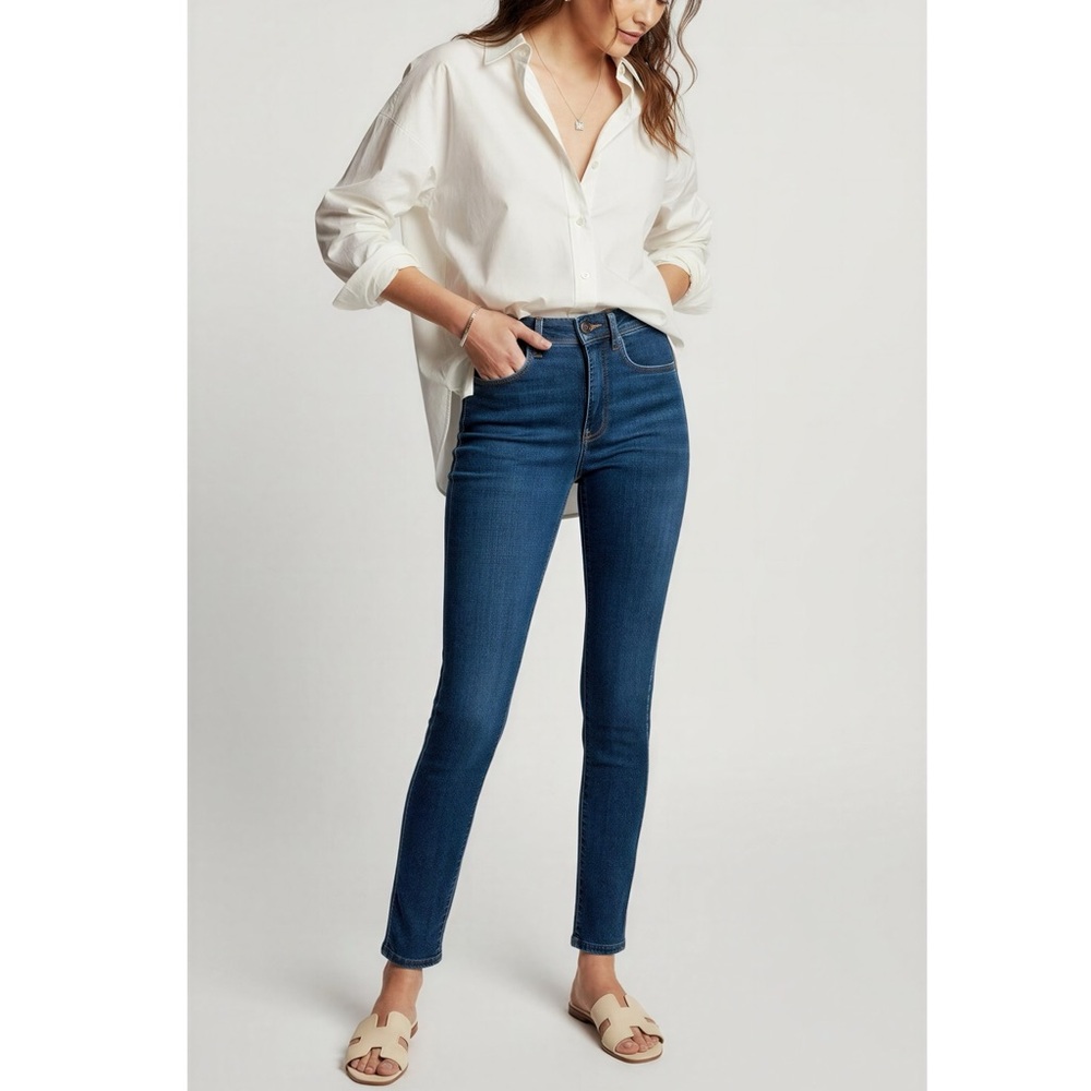 SÉZANE Slim Parfait Jeans, Denim Blue, 24”